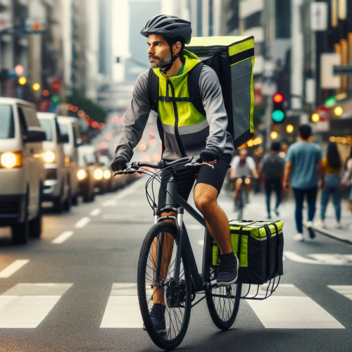 Delivery-cyclist
